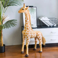 Giraffe Plush Toy – Giant Soft Stuffed Animal, 14"/20"/24"/31"/39"/47" – Lusy Store