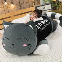 Big Size Cute Cat Plush Toy High Quality Soft Animal Stuffed Sofa Bed Pillow Cushion Girl Kid Birthday Gift