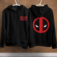 Deadpool Hoodie Casual Clothing Fashion Black Hoodie Cotton Long Sleeve Hooded Pullover Personality Streetwear