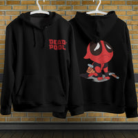 Deadpool Hoodie Casual Clothing Fashion Black Hoodie Cotton Long Sleeve Hooded Pullover Personality Streetwear