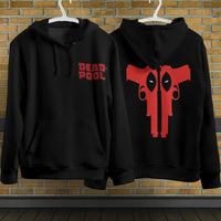 Deadpool Hoodie Casual Clothing Fashion Black Hoodie Cotton Long Sleeve Hooded Pullover Personality Streetwear