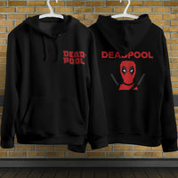 Deadpool Hoodie Casual Clothing Fashion Black Hoodie Cotton Long Sleeve Hooded Pullover Personality Streetwear