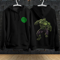 Hulk Hoodie Streetwear Fashion Black Hooded Pullover Personality Sweatshirt