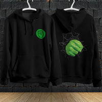 Hulk Hoodie Streetwear Fashion Black Hooded Pullover Personality Sweatshirt