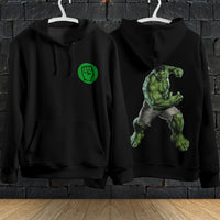 Hulk Hoodie Streetwear Fashion Black Hooded Pullover Personality Sweatshirt