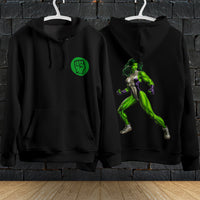 Hulk Hoodie Streetwear Fashion Black Hooded Pullover Personality Sweatshirt