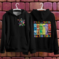 Inside Out Hoodie Loose Casual Clothing Cute Cartoon Streetwear Personality