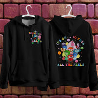 Inside Out Hoodie Loose Casual Clothing Cute Cartoon Streetwear Personality