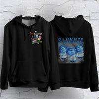 Inside Out Hoodie Loose Casual Clothing Cute Cartoon Streetwear Personality