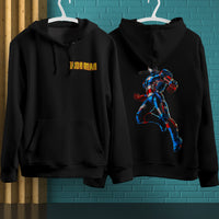 Iron Man Hoodie Streetwear Fashion Black Hooded Pullover Personality Sweatshirt