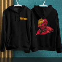 Iron Man Hoodie Streetwear Fashion Black Hooded Pullover Personality Sweatshirt