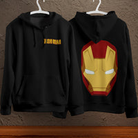 Iron Man Hoodie Streetwear Fashion Black Hooded Pullover Personality Sweatshirt