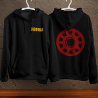 Iron Man Hoodie Streetwear Fashion Black Hooded Pullover Personality Sweatshirt