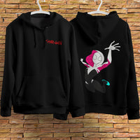 Spider Gwen Hoodie Casual Clothes Black Hoodie Fashion Long Sleeve Hooded Pullover Personality Streetwear