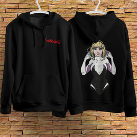 Spider Gwen Hoodie Casual Clothes Black Hoodie Fashion Long Sleeve Hooded Pullover Personality Streetwear