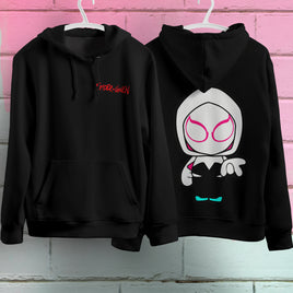 Spider Gwen Hoodie Casual Clothes Black Hoodie Fashion Long Sleeve Hooded Pullover Personality Streetwear