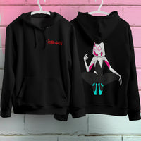 Spider Gwen Hoodie Casual Clothes Black Hoodie Fashion Long Sleeve Hooded Pullover Personality Streetwear