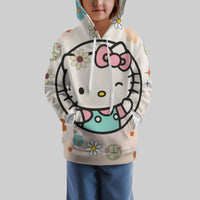 Hello Kitty Hoodie Colorful Cute Hoodie For Girl Kids Clothes HK-1125-33