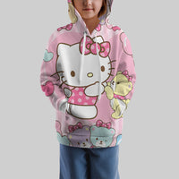 Hello Kitty Hoodie Colorful Cute Hoodie For Girl Kids Clothes HK-1125-1