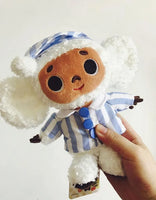 Monkey Plush Toy – Soft Cheburashka Big-Eyed Stuffed Doll, 8" – Lusy Store