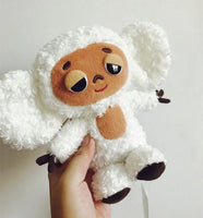 Monkey Plush Toy – Soft Cheburashka Big-Eyed Stuffed Doll, 8" – Lusy Store