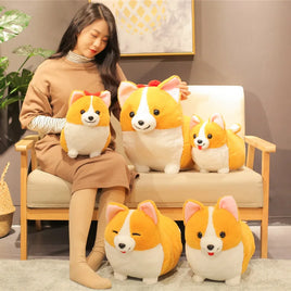 Lovely Corgi Dog Plush Toy Stuffed Soft Animal Cartoon Pillow Cute Christmas Gift