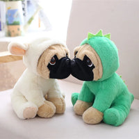 Stuffed Simulation Dogs Plush Sharpei Pug Lovely Puppy Pet Toy Plush Gifts