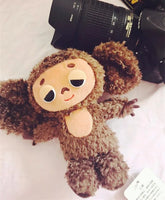 Monkey Plush Toy – Soft Cheburashka Big-Eyed Stuffed Doll, 8" – Lusy Store