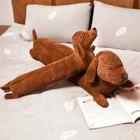 Dachshund Dog Plush Pillow Lifelike Stuffed Throw Cushion for Sofa Chair Home Decoration Long Dog Pillow Gift