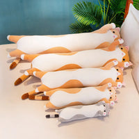 Soft Long Cat Pillow Stuffed Plush Toys Office Nap Pillow Home Comfort Cushion Decor Gift Doll Child