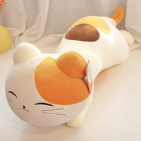 Huggable Kawaii Sleeping Pillow Stuffed Animal Doll Cute Cat Plush Cushion Kids Girl Birthday Gift