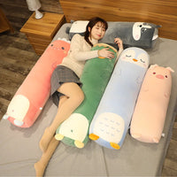 Dinosaur Pig Rabbit Bear Husky Duck Plush Toys Stuffed Soft Long Sleep Pillow Doll Cushion Kids Girls Gift