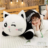 Big Size Cute Cat Plush Toy High Quality Soft Animal Stuffed Sofa Bed Pillow Cushion Girl Kid Birthday Gift