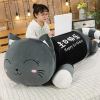 Big Size Cute Cat Plush Toy High Quality Soft Animal Stuffed Sofa Bed Pillow Cushion Girl Kid Birthday Gift