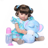 Full Body Soft Silicone Popular Sweet Face Reborn Toddler Baby Girl Doll Birthday Christmas Gift High Quality Doll