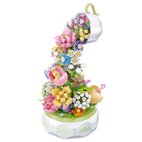 Sembo Block Teacup Flower Lighting Music Box