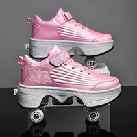 Casual Sneakers Walk Roller Skates