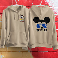 Mickey Mouse Hoodie Vintage White Khaki Hoodie Long Sleeve Hooded Pullover Personality Streetwear