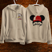 Mickey Mouse Hoodie Vintage White Khaki Hoodie Long Sleeve Hooded Pullover Personality Streetwear