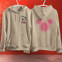 Mickey Mouse Hoodie Vintage White Khaki Hoodie Long Sleeve Hooded Pullover Personality Streetwear