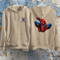 Spider Man Hoodie Casual Clothes Black White Khaki Hoodie Long Sleeve Hooded Pullover Personality Streetwear