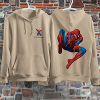 Spider Man Hoodie Casual Clothes Black White Khaki Hoodie Long Sleeve Hooded Pullover Personality Streetwear