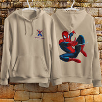 Spider Man Hoodie Casual Clothes Black White Khaki Hoodie Long Sleeve Hooded Pullover Personality Streetwear