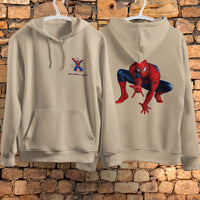 Spider Man Hoodie Casual Clothes Black White Khaki Hoodie Long Sleeve Hooded Pullover Personality Streetwear