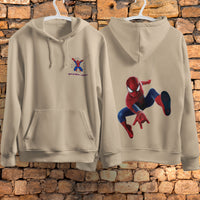 Spider Man Hoodie Casual Clothes Black White Khaki Hoodie Long Sleeve Hooded Pullover Personality Streetwear