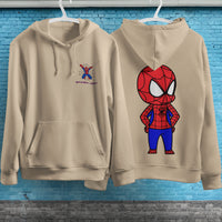 Spider Man Hoodie Casual Clothes Black White Khaki Hoodie Long Sleeve Hooded Pullover Personality Streetwear