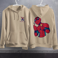 Spider Man Hoodie Casual Clothes Black White Khaki Hoodie Long Sleeve Hooded Pullover Personality Streetwear