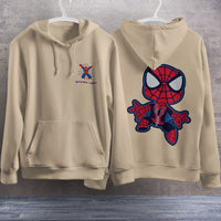 Spider Man Hoodie Casual Clothes Black White Khaki Hoodie Long Sleeve Hooded Pullover Personality Streetwear