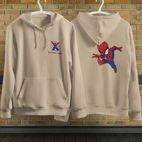 Spider Man Hoodie Casual Clothes Black White Khaki Hoodie Long Sleeve Hooded Pullover Personality Streetwear