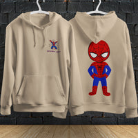 Spider Man Hoodie Casual Clothes Black White Khaki Hoodie Long Sleeve Hooded Pullover Personality Streetwear